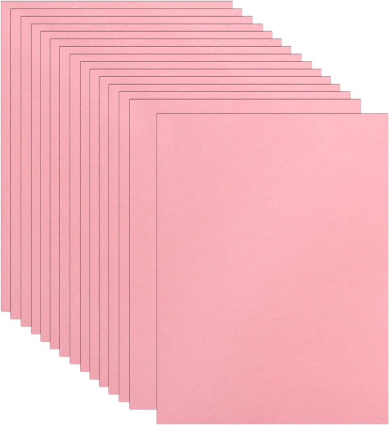 Guakicae 32 Sheets Pink Cardstock 8.5 x 11 Printer Paper, 80lb Premium Paper Card Stock for DIY Cards Making, Scrapbooking, Invitations, Thank You Cards, Anniversary - Image 1